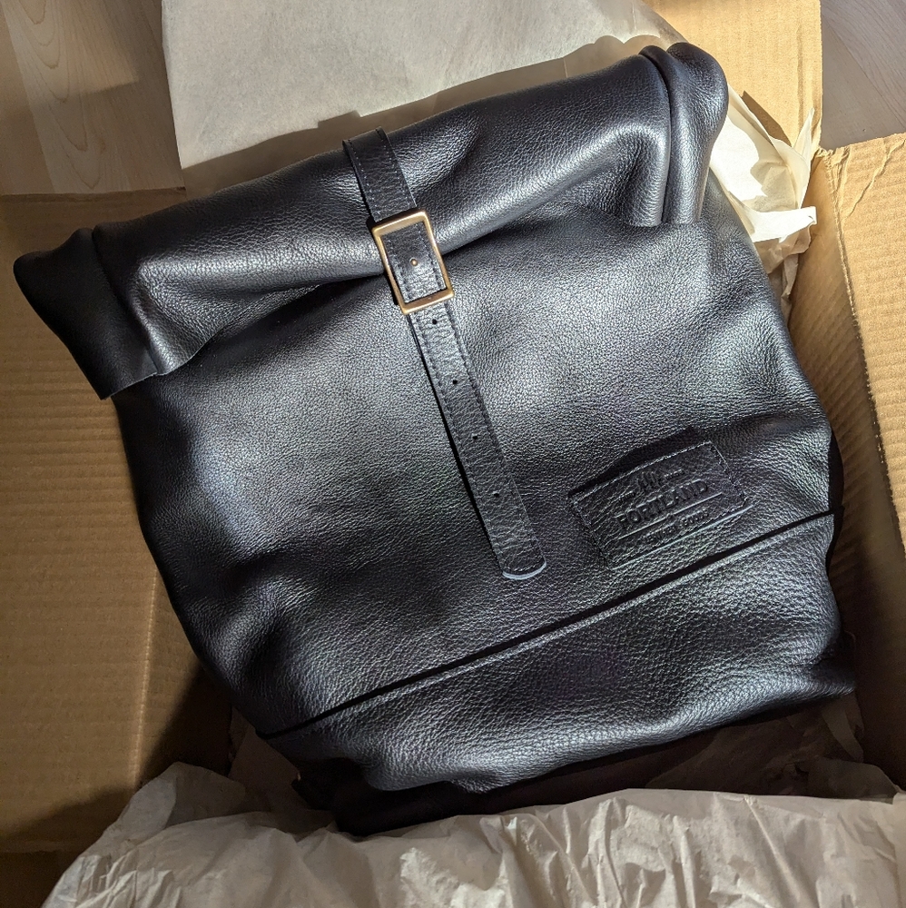 Portland Leather Goods Roll Top Backpack